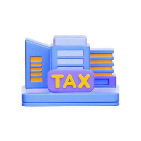 Tax Office Building  3D Icon