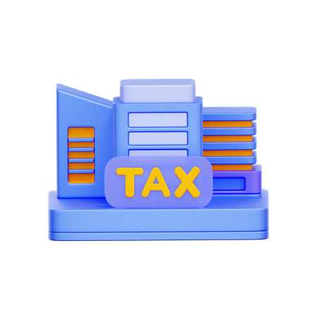 Tax Office Building  3D Icon