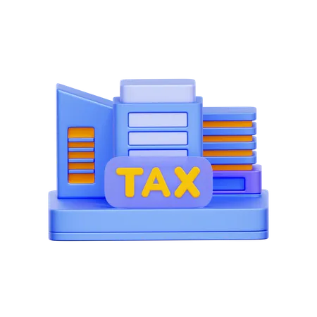 Tax Office Building  3D Icon