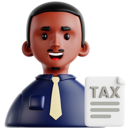 税務官  3D Icon