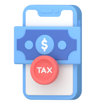 Tax online payment  3D Icon
