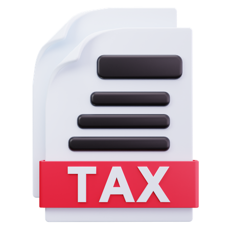 Tax Paper  3D Icon