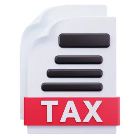 Tax Paper  3D Icon