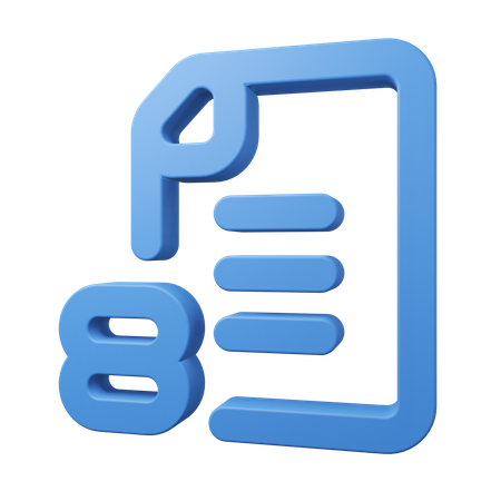 Tax Paper  3D Icon