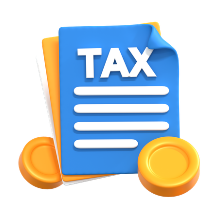 Tax Paper  3D Icon