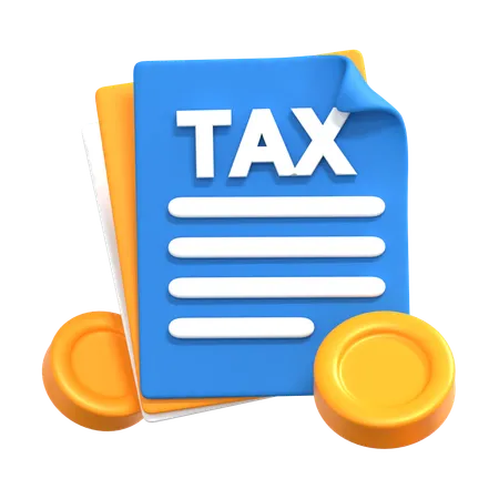 Tax Paper  3D Icon