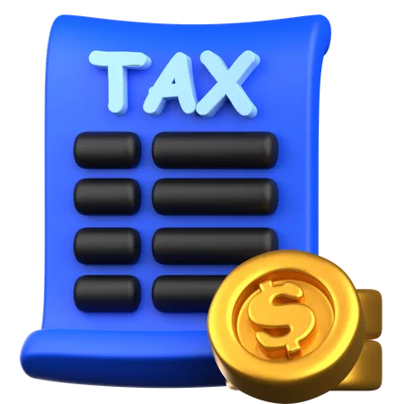 Tax Paper  3D Icon