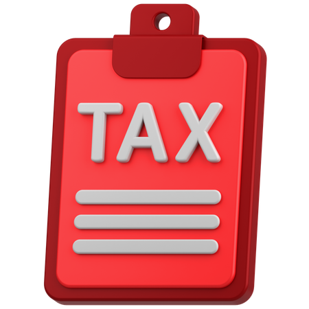 Tax Paper  3D Icon
