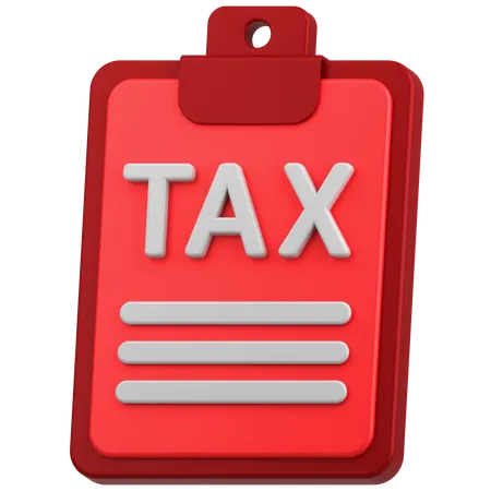 Tax Paper  3D Icon