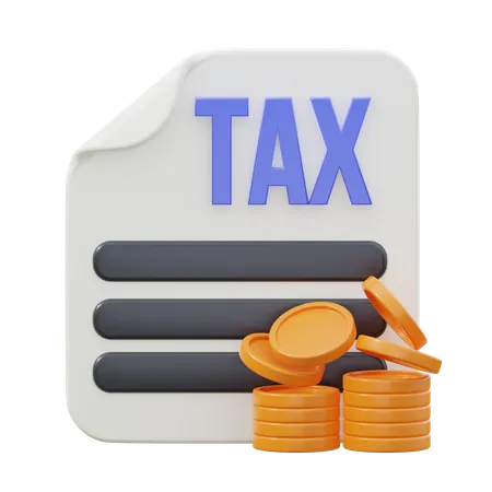 Tax Paper  3D Icon