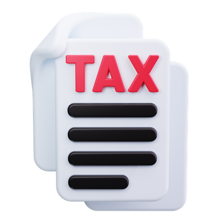 Tax Paper  3D Icon