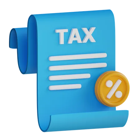 Tax Paper  3D Icon