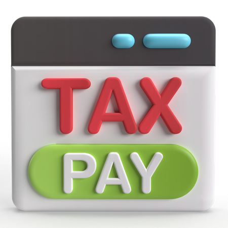 Tax Pay  3D Icon