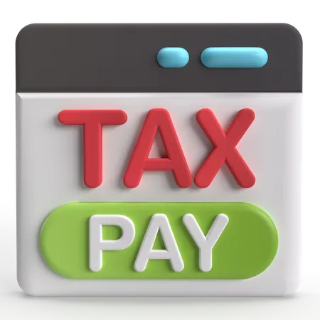 Tax Pay  3D Icon