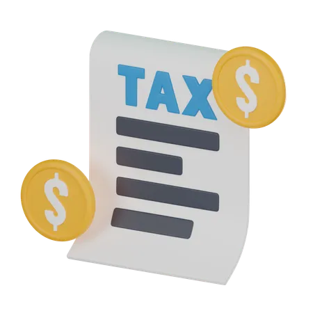 Money Coin And Tax Form Financial Responsibilities Tax Deductions And Tax Credits Ideal For Conveying Concepts Of Tax Preparation Tax Software And Tax Incentives 3 D Render Illustration 3D Icon