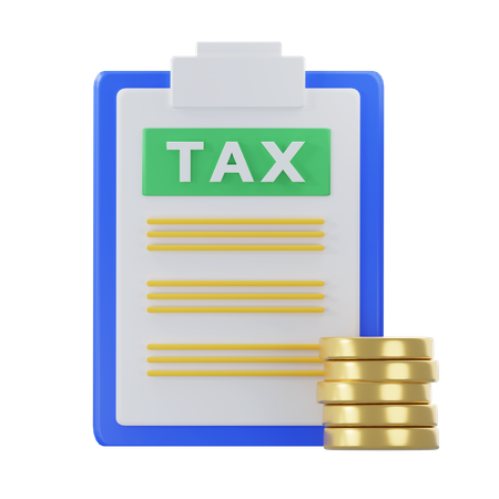 Tax Payment  3D Icon