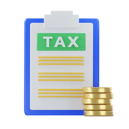 Tax Payment  3D Icon