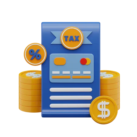 Tax Payment  3D Icon