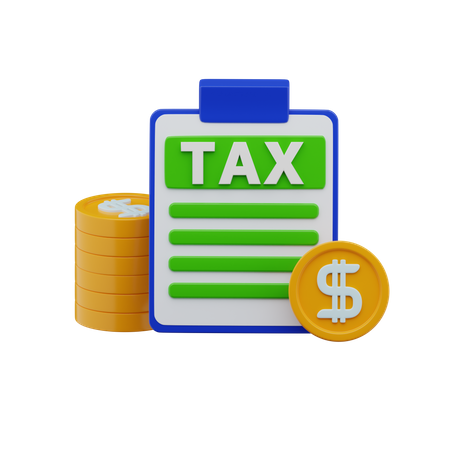 Tax Payment  3D Icon