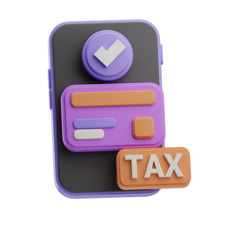 Tax Payment  3D Icon