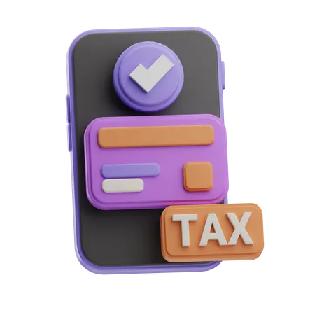 Tax Payment  3D Icon