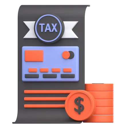 Tax Payment  3D Icon