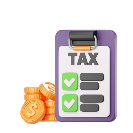 Tax Payment  3D Icon