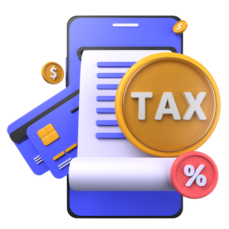 Tax Payment  3D Icon