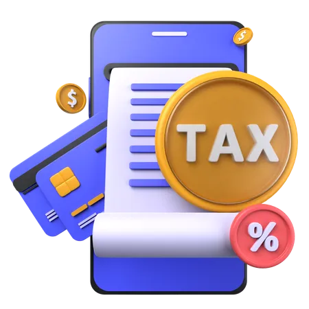 Tax Payment  3D Icon