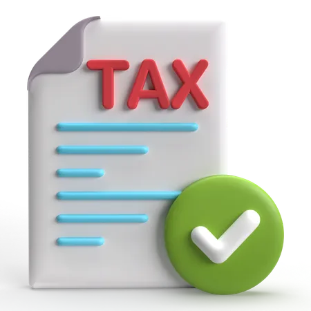 Tax Payment  3D Icon