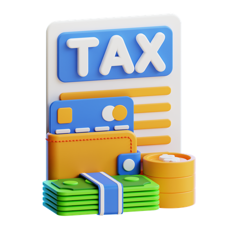 Tax Payment  3D Icon