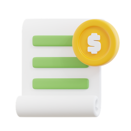 Tax Payment  3D Icon