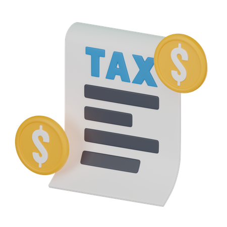 Tax Payment  3D Icon