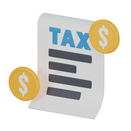 Tax Payment  3D Icon