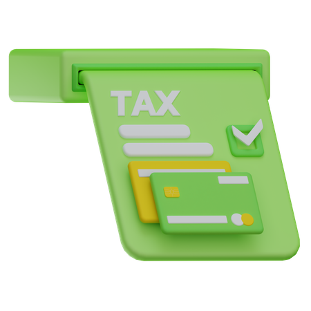 Tax Payment  3D Icon