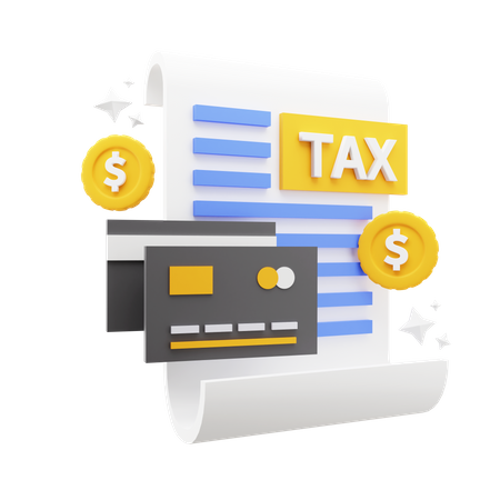 Tax Payment  3D Icon