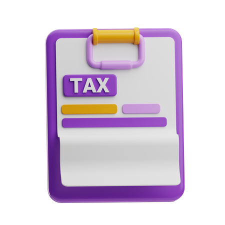 Tax payment  3D Icon