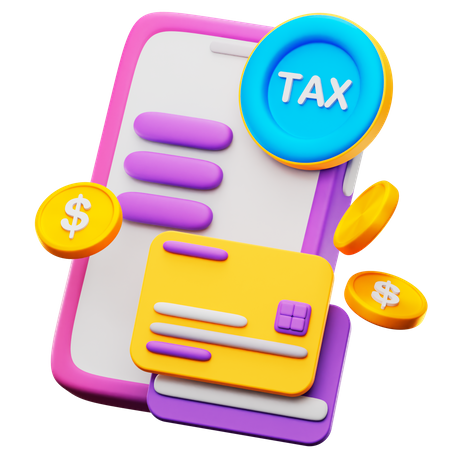 Tax Payment  3D Icon