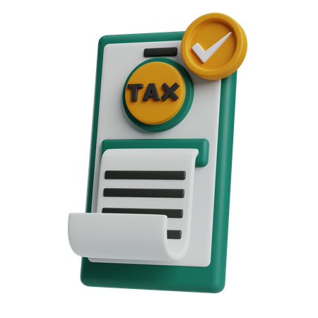 Tax Payment  3D Icon