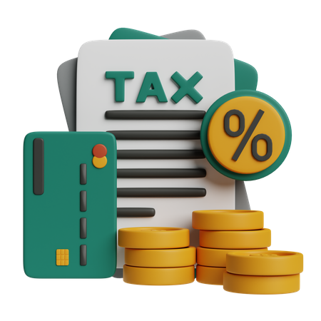 Tax Payment  3D Icon