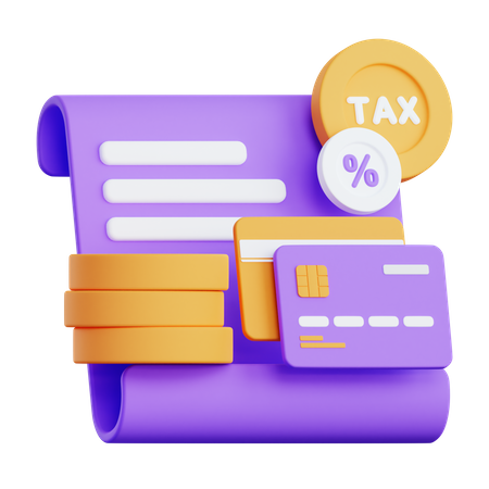 Tax Payment  3D Illustration