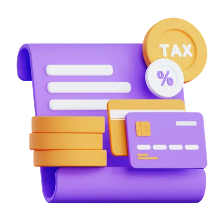 Tax Payment  3D Illustration