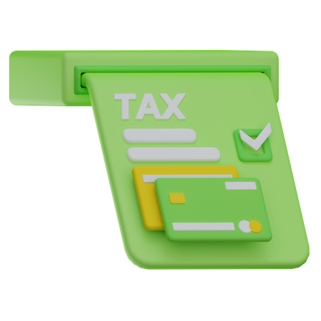 Tax Payment 3D Icon