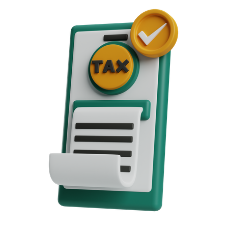 Tax Payment  3D Icon