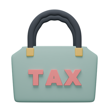 Tax Payment Bag  3D Icon