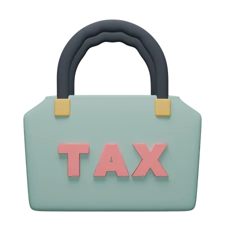 Tax Bag Payment 3D Icon