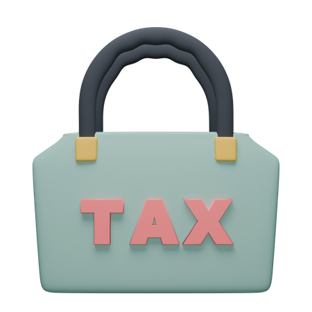 Tax Payment Bag  3D Icon