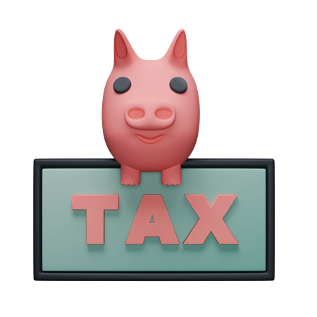 Tax Payment Board  3D Icon