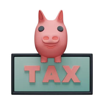 Tax Payment Board 3D Icon
