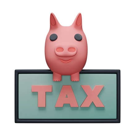 Tax Payment Board  3D Icon